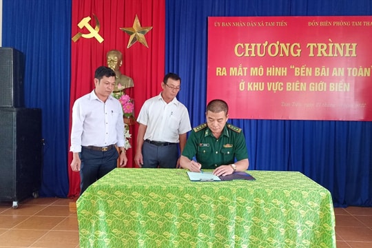 30 chủ tàu thuyền ở Tam Tiến tham gia mô hình "Bến bãi an toàn"