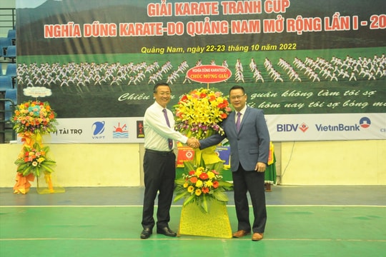 Gần 350 vận động viên tham gia giải Karate tranh cúp Nghĩa Dũng Karatedo Quảng Nam mở rộng năm 2022