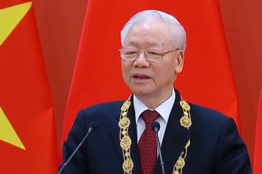 [VIDEO] - Phát biểu của Tổng Bí thư Nguyễn Phú Trọng tại lễ nhận Huân chương Hữu nghị của nước Cộng hòa nhân dân Trung Hoa trao tặng