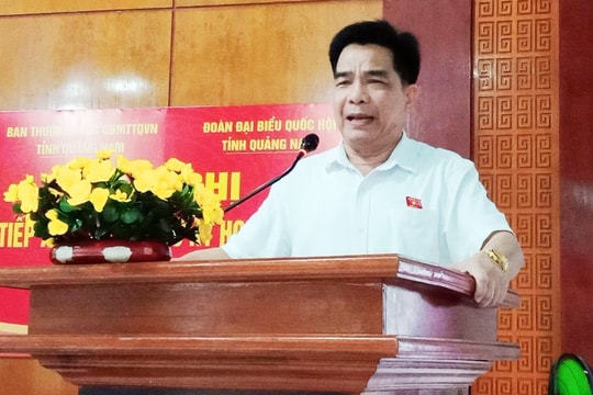 Đại biểu Quốc hội tiếp xúc cử tri Duy Xuyên