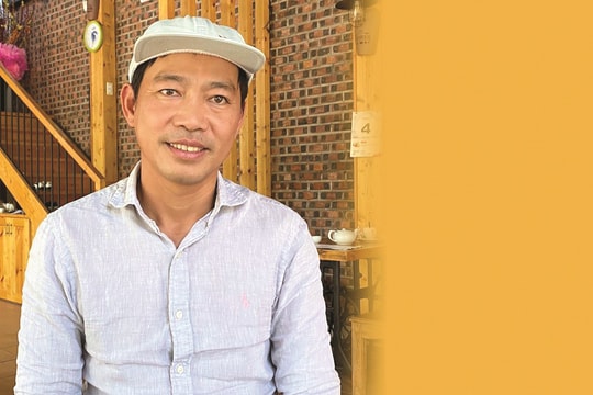 Lê Ngọc Thuận kể chuyện từ gỗ tái chế