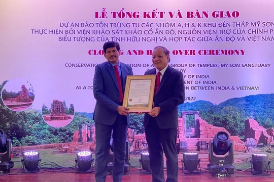Ấn Độ cam kết hỗ trợ Quảng Nam trùng tu Phật viện Đồng Dương