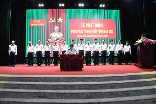 Bộ Tư lệnh Vùng Cảnh sát biển 2 phát động phong trào thi đua quyết thắng năm 2023