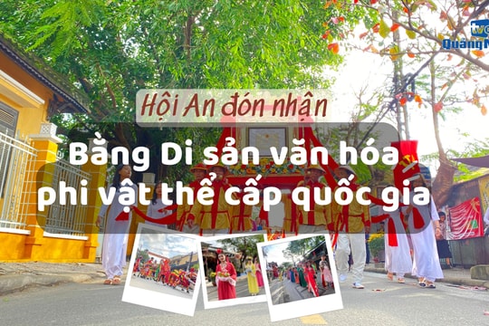 [VIDEO] – Hội An đón nhận Bằng Di sản văn hóa phi vật thể cấp quốc gia Tết Nguyên tiêu