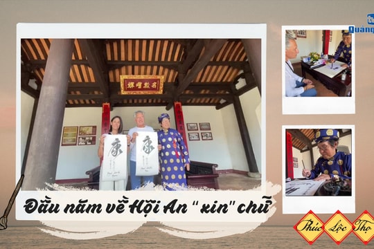[VIDEO] - Đầu năm về Hội An “xin” chữ