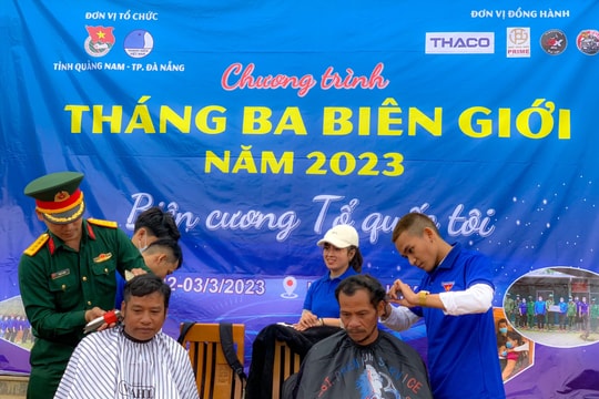 Sôi nổi chương trình tình nguyện "Tháng Ba biên giới"