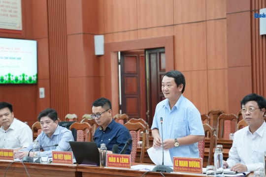 [VIDEO] - Đoàn công tác Ủy ban Dân tộc Chính phủ làm việc với Quảng Nam