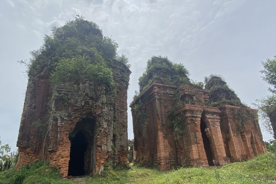 [VIDEO] - Gạch tháp Chăm Khương Mỹ bị muối hóa sau trùng tu