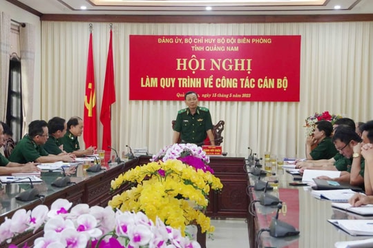 Phó Tư lệnh Bộ đội Biên phòng làm việc với Bộ đội Biên phòng Quảng Nam