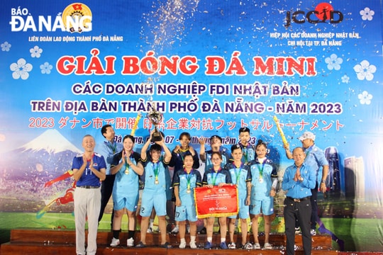 Bế mạc giải bóng đá mini các doanh nghiệp FDI Nhật Bản