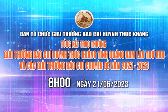 Ngày 21/6 trao Giải thưởng báo chí Huỳnh Thúc Kháng lần thứ 17