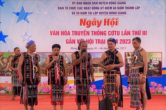 Đông Giang khai hội văn hóa truyền thống Cơ Tu lần thứ III