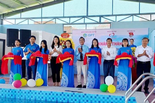 Đại Lộc: Khánh thành bể bơi phòng tránh đuối nước trẻ em