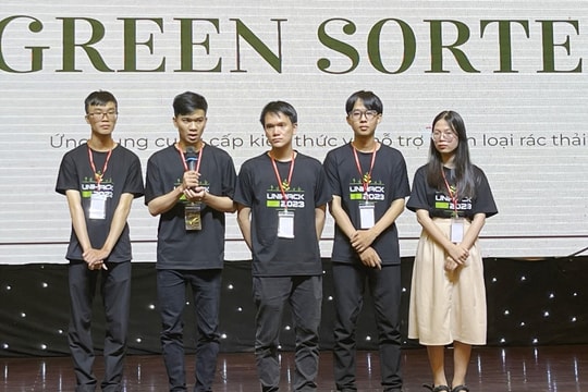 Sinh viên Đại học Đà Nẵng đoạt giải Nhất cuộc thi vì môi trường xanh