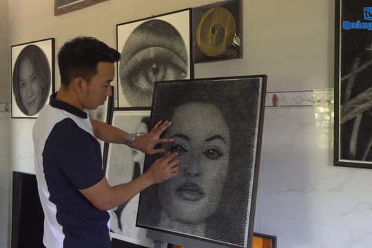 [VIDEO] - Đam mê tranh đinh chỉ nghệ thuật