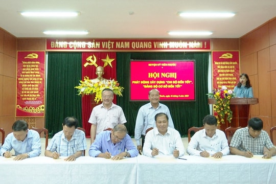 Huyện ủy Tiên Phước phát động xây dựng “chi bộ 4 tốt”, “đảng bộ cơ sở 4 tốt”