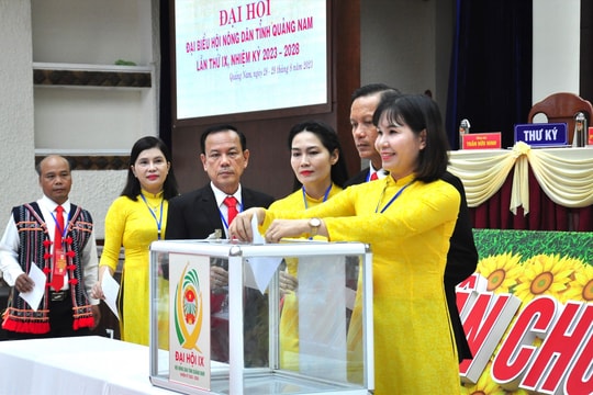 Ngày làm việc thứ nhất Đại hội đại biểu Hội Nông dân tỉnh Quảng Nam lần thứ IX