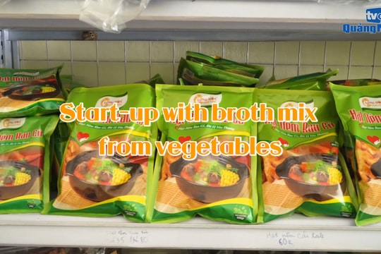 Start-up with broth mix from vegetables