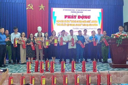 Phường Vĩnh Điện phát động mô hình “Nhà nhà có camera an ninh”