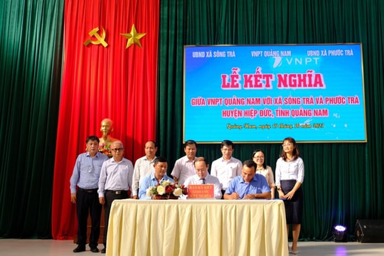 VNPT Quảng Nam kết nghĩa với 2 xã vùng cao huyện Hiệp Đức