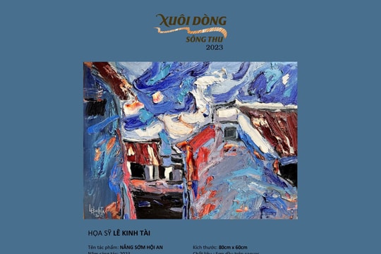 Triển lãm trực tuyến "Xuôi dòng sông Thu" gây quỹ xây nhà cho người nghèo Quảng Nam