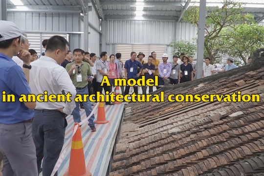 A model in ancient architectural conservation