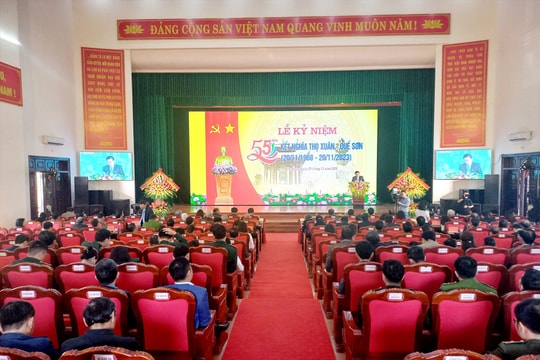Tổ chức trọng thể lễ kỷ niệm 55 năm kết nghĩa Thọ Xuân - Quế Sơn