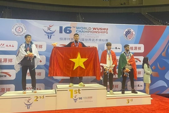 Vận động viên Quảng Nam giành huy chương Vàng Wushu thế giới