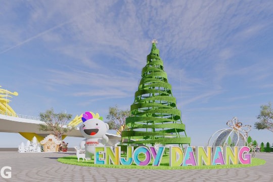 Lắp đặt 3 mô hình check-in phục vụ dịp lễ Giáng sinh và Tết Dương lịch