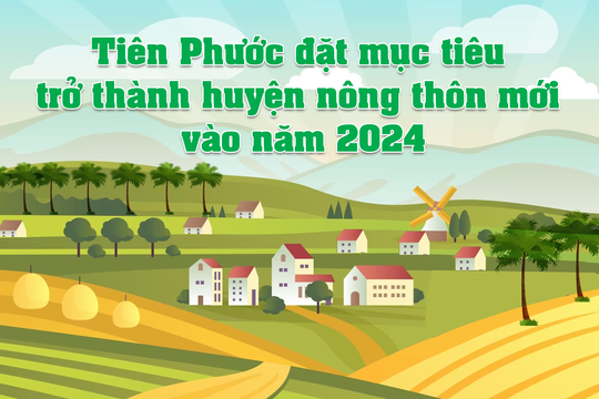 [Infographic] – Tiên Phước đặt mục tiêu trở thành huyện nông thôn mới vào năm 2024