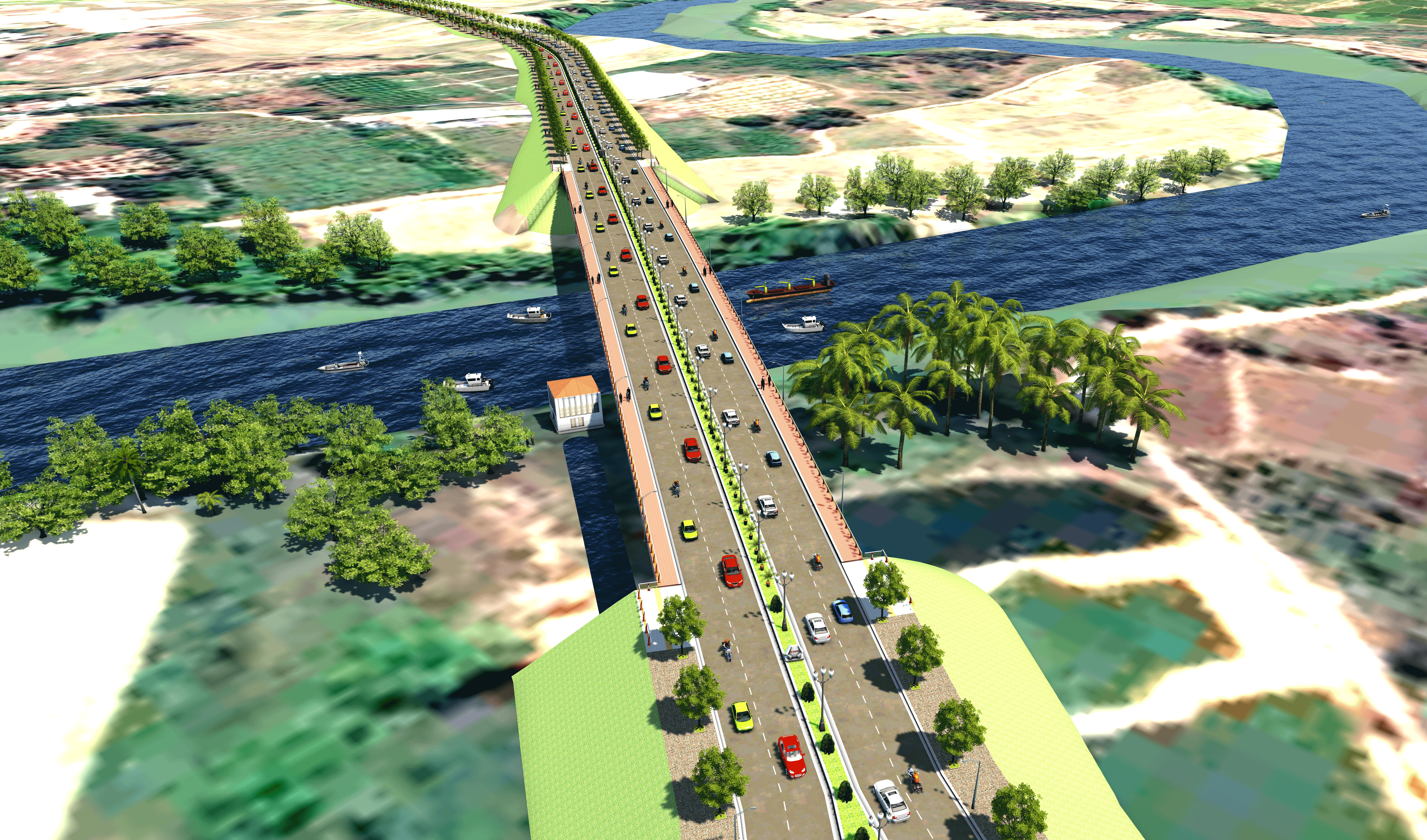 Xây dựng cầu Quảng Đà tạo thuận lợi trong kết nối giao thông