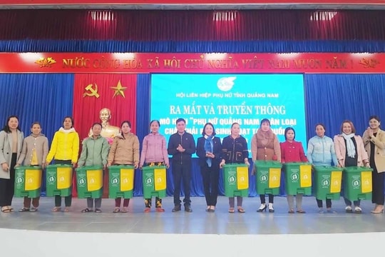 Ra mắt mô hình phân loại rác thải sinh hoạt tại nguồn ở Thăng Bình