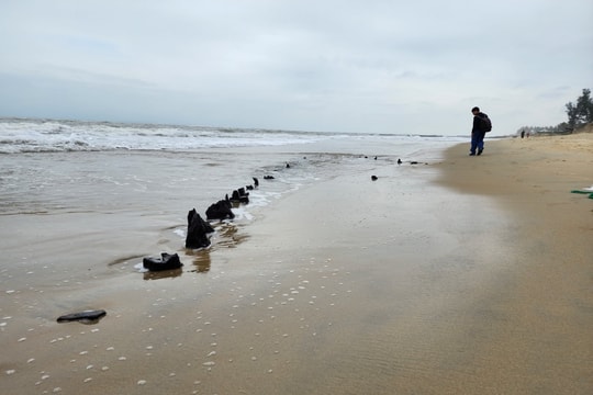 Chưa thể khai quật khảo cổ học với hiện vật nghi là tàu cổ phát hiện ở bờ biển Cẩm An