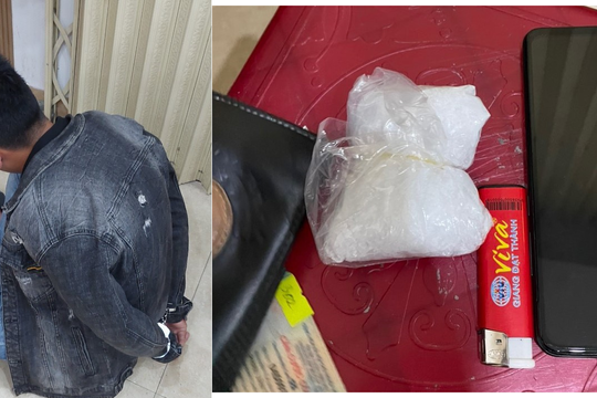 Công an Tam Kỳ bắt quả tang đối tượng vận chuyển hơn 100 gam ma túy