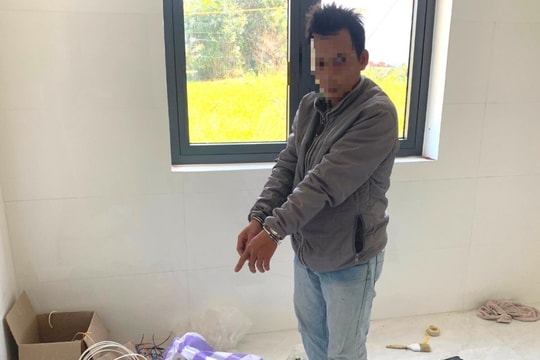 Công an phường An Mỹ bắt đối tượng trộm tài sản tại công trình xây dựng