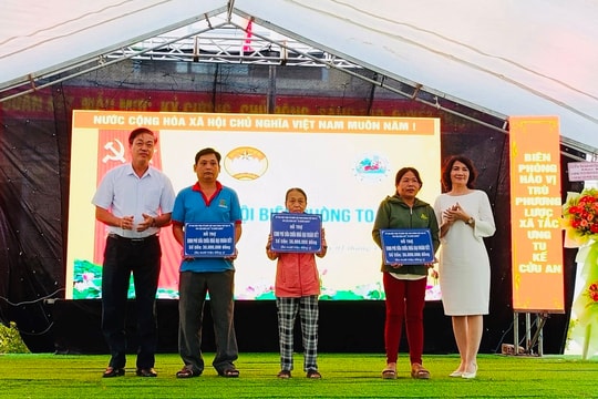 Tam Kỳ: Hỗ trợ kinh phí 90 triệu đồng sửa chữa 3 nhà Đại đoàn kết