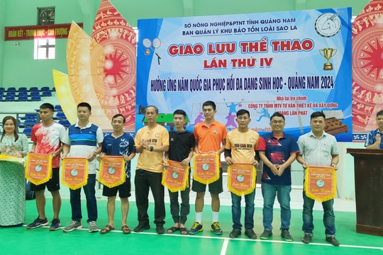 Tổ chức giải thể thao hưởng ứng Năm quốc gia phục hồi đa dạng sinh học