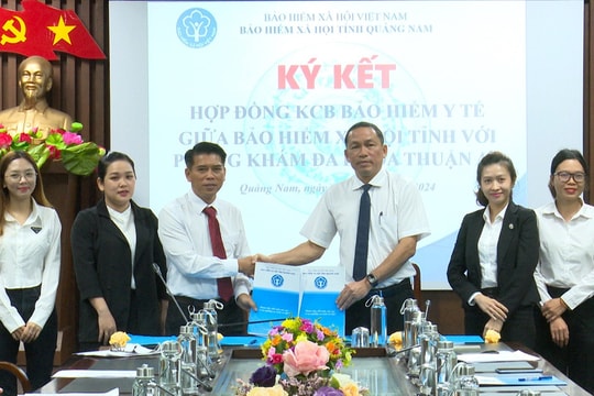 Ký kết hợp đồng khám chữa bệnh bảo hiểm y tế với Phòng khám Đa khoa Thuận An