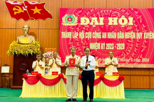 Đại hội thành lập Hội Cựu Công an huyện Duy Xuyên