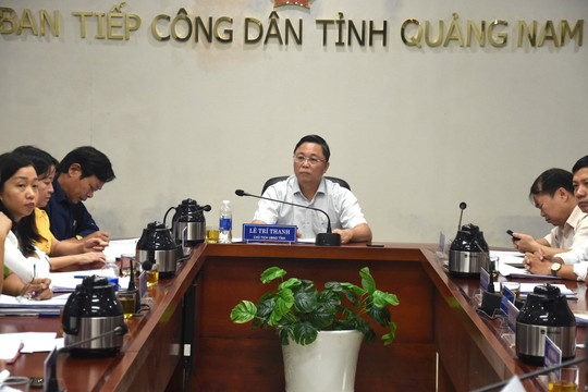 Chủ tịch UBND tỉnh Lê Trí Thanh tiếp công dân