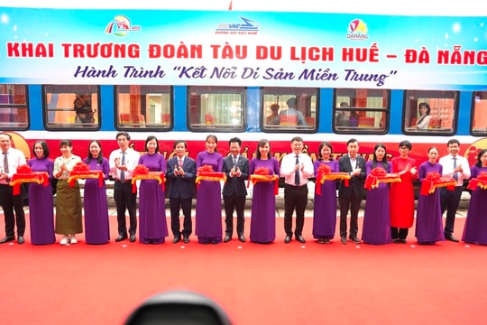Khai trương đoàn tàu "kết nối di sản miền Trung"