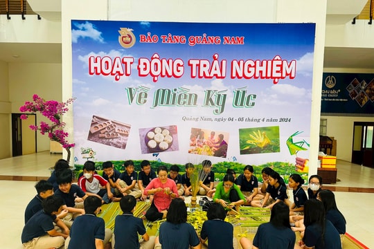Sôi nổi hoạt động trải nghiệm “Về miền ký ức” tại Bảo tàng Quảng Nam