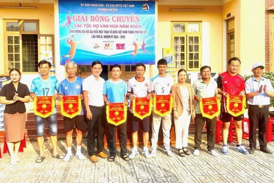 An Phú tổ chức Giải bóng chuyền các tộc họ văn hóa