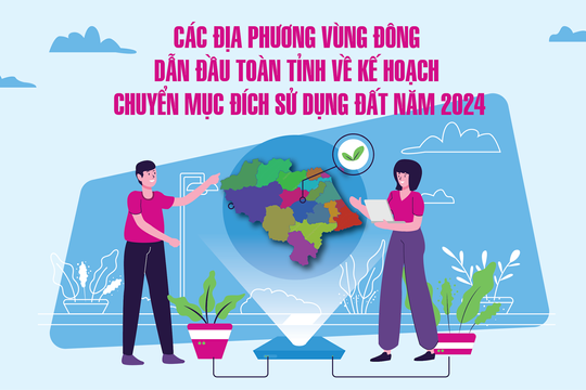 Các địa phương vùng Đông dẫn đầu toàn tỉnh về kế hoạch chuyển mục đích sử dụng đất năm 2024