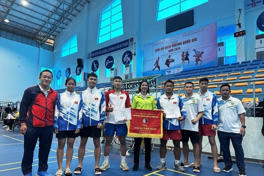Quảng Nam giành giải Ba toàn đoàn nội dung Sanda giải vô địch Wushu toàn quốc năm 2024