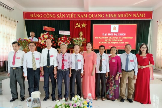 Ông Hồ Minh Linh tái đắc cử Chủ tịch Hội Nạn nhân chất độc da cam/dioxin Tiên Phước
