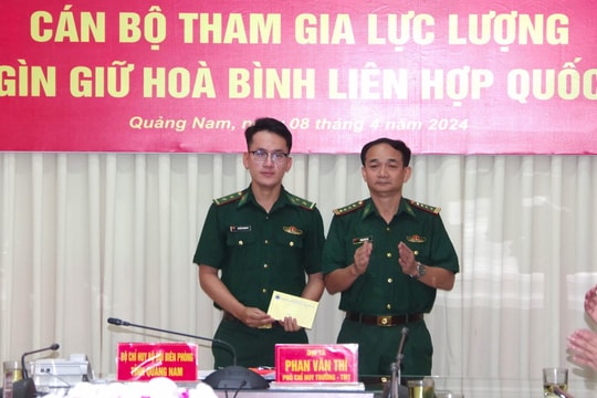 Thanh niên Quảng Nam góp sức gìn giữ hòa bình