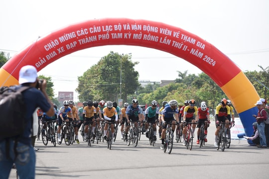 Ấn tượng giải Đua xe đạp các câu lạc bộ TP.Tam Kỳ mở rộng 2024