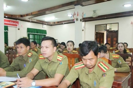 Công an Quảng Nam bồi dưỡng nghiệp vụ cho cán bộ, chiến sĩ Công an tỉnh Sê Kông