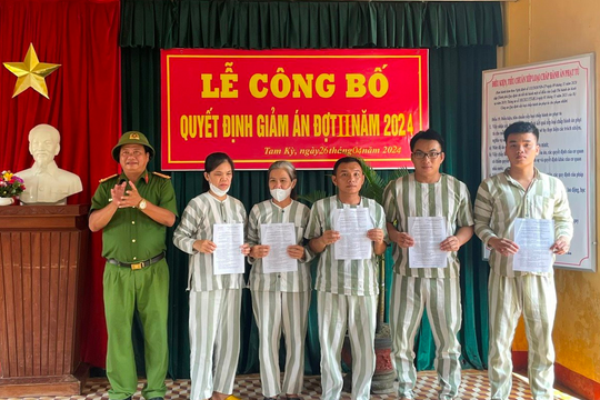 15 phạm nhân được giảm án dịp 30/4